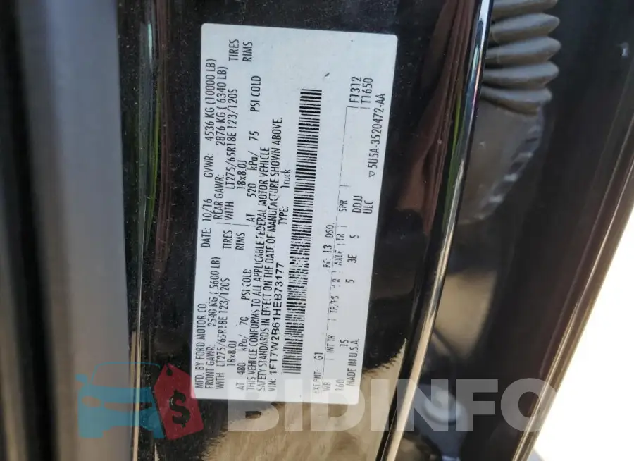 1FT7W2B61HEB73177 Photo# 12