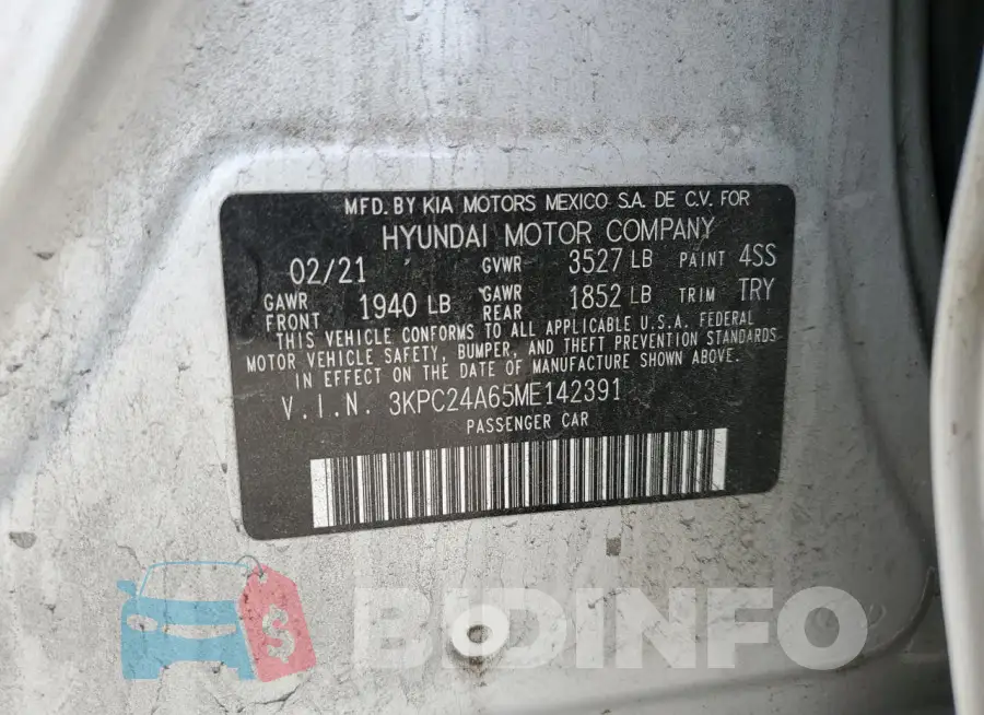 3KPC24A65ME142391 Photo# 12
