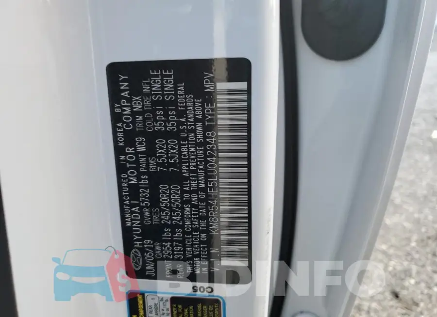 KM8R54HE5LU042348 Photo# 13