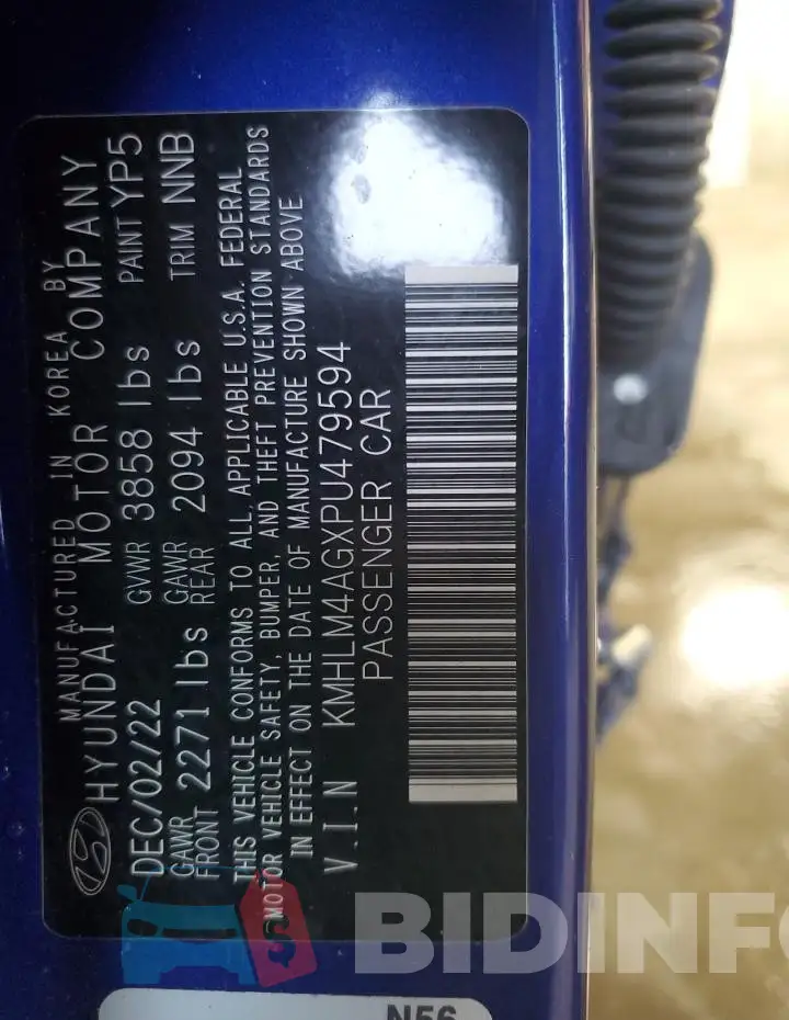 KMHLM4AGXPU479594 Photo# 12