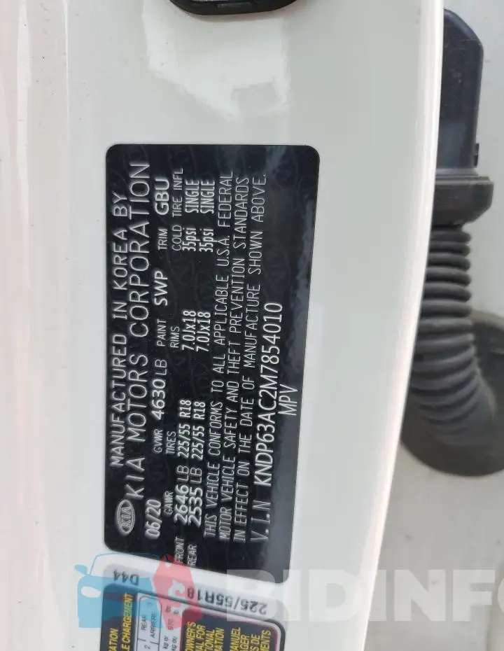 KNDP63AC2M7854010 Photo# 14