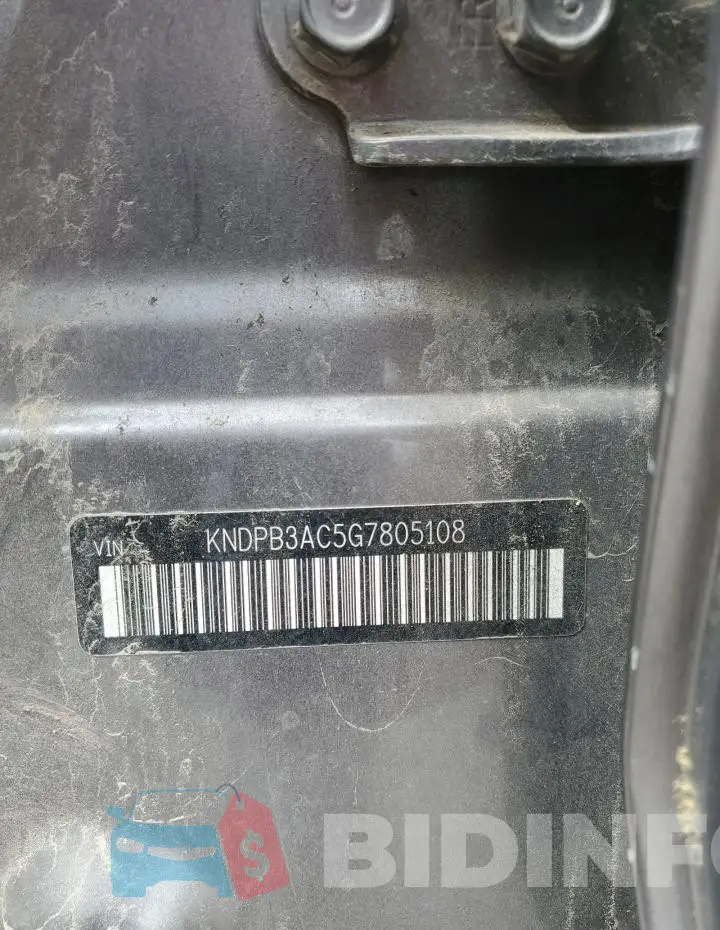 KNDPB3AC5G7805108 Photo# 13