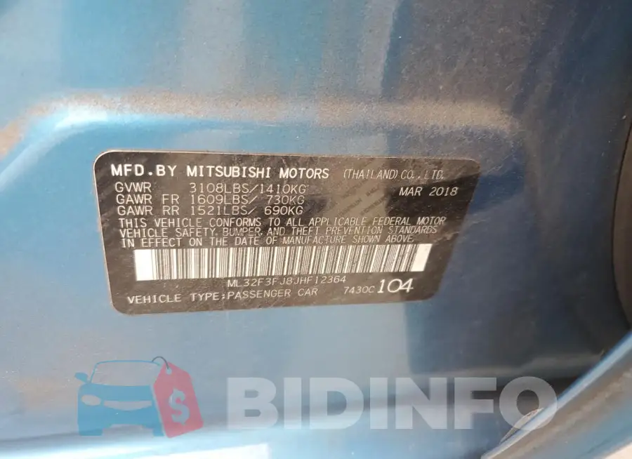 ML32F3FJ8JHF12364 Photo# 12