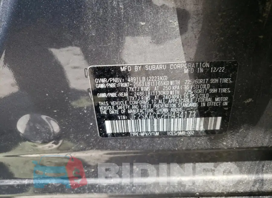JF2SKACC2PH434173 Photo# 13