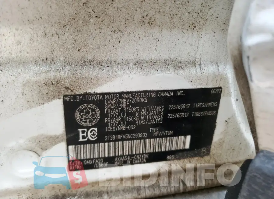 2T3B1RFV5NC293833 Photo# 13
