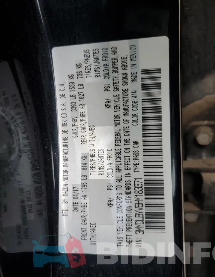 3MYDLBYV5HY183371 Photo# 12