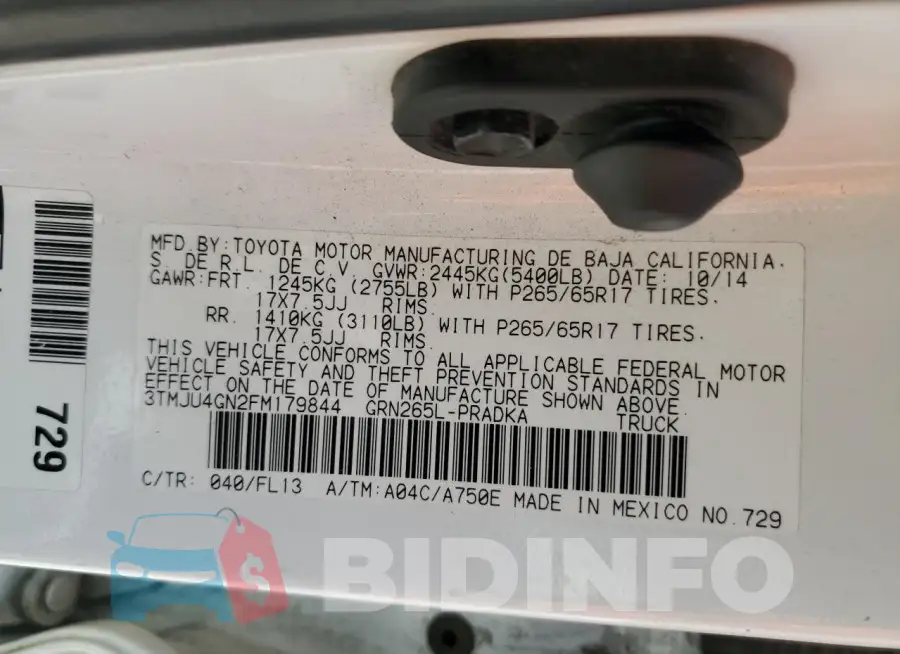 3TMJU4GN2FM179844 Photo# 12