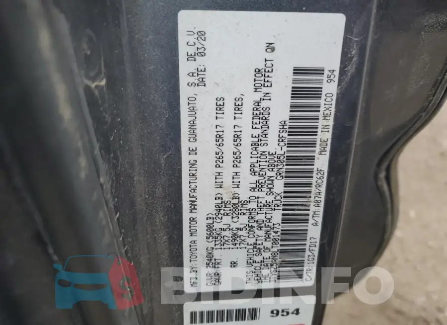 3TYSZ5AN8LT001473 Photo# 12