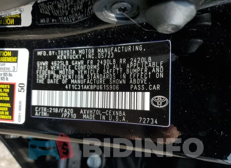 4T1C31AK8PU615906 Photo# 13