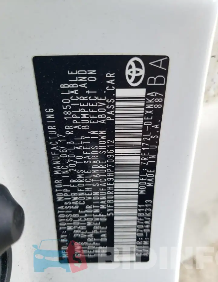 5YFBURHE9HP709612 Photo# 12