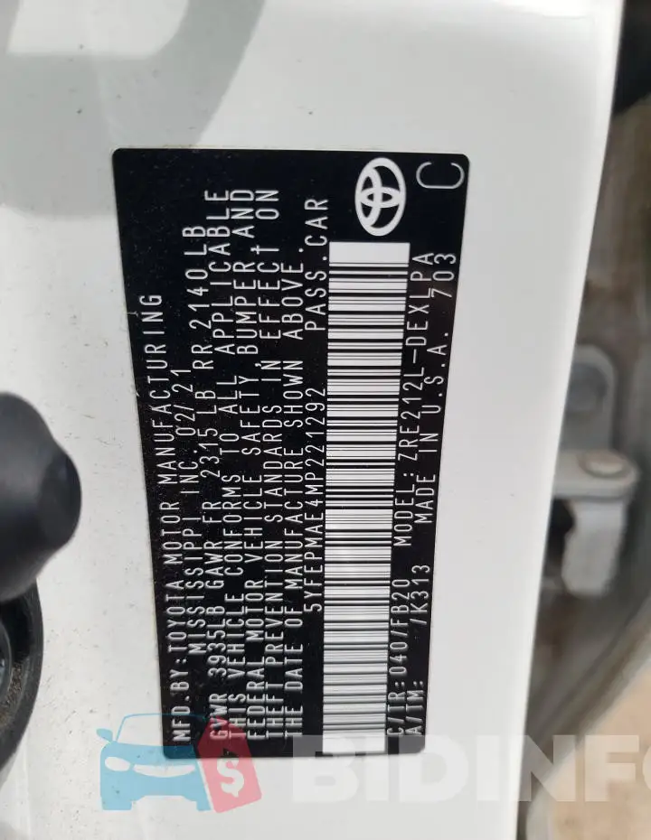 5YFEPMAE4MP221292 Photo# 12