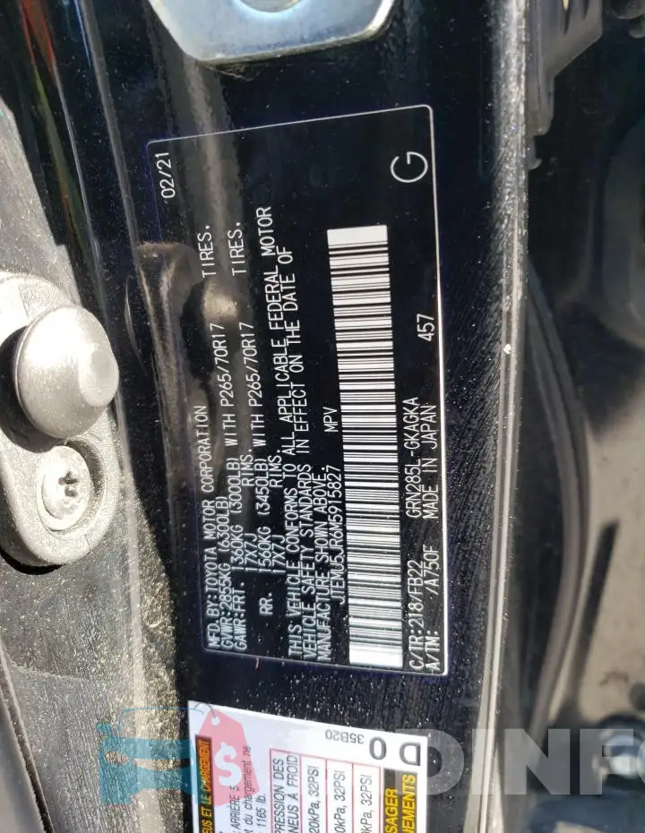 JTEMU5JR6M5915827 Photo# 13