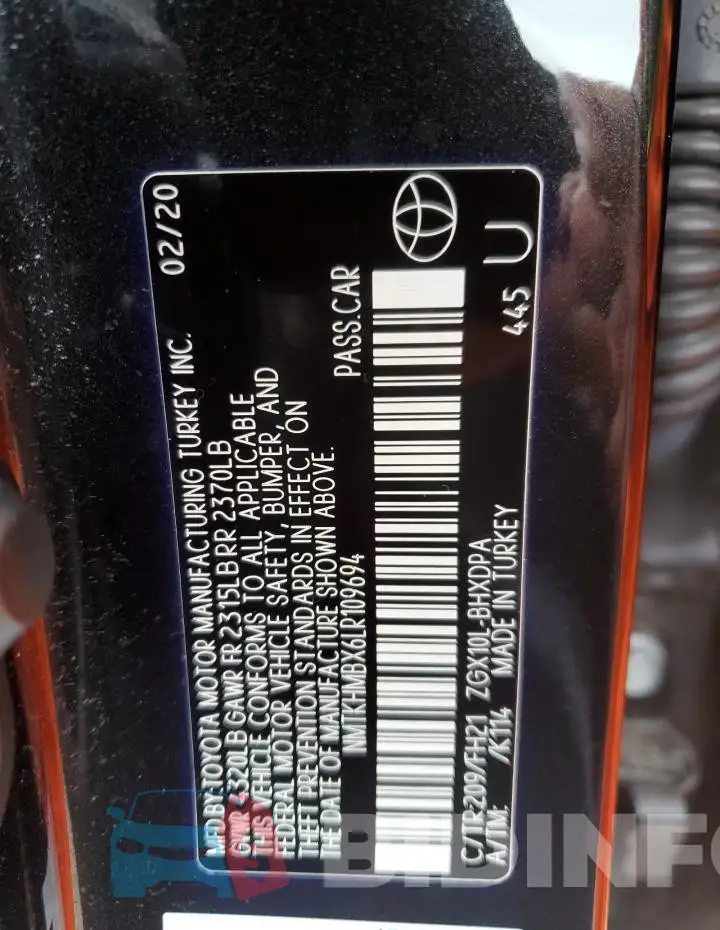 NMTKHMBX6LR109694 Photo# 12