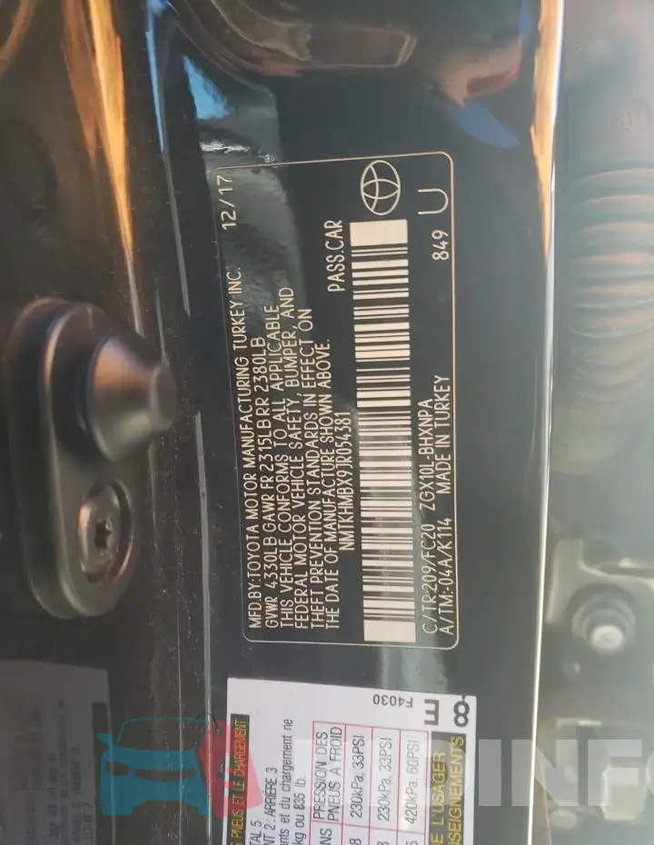 NMTKHMBX9JR054381 Photo# 12