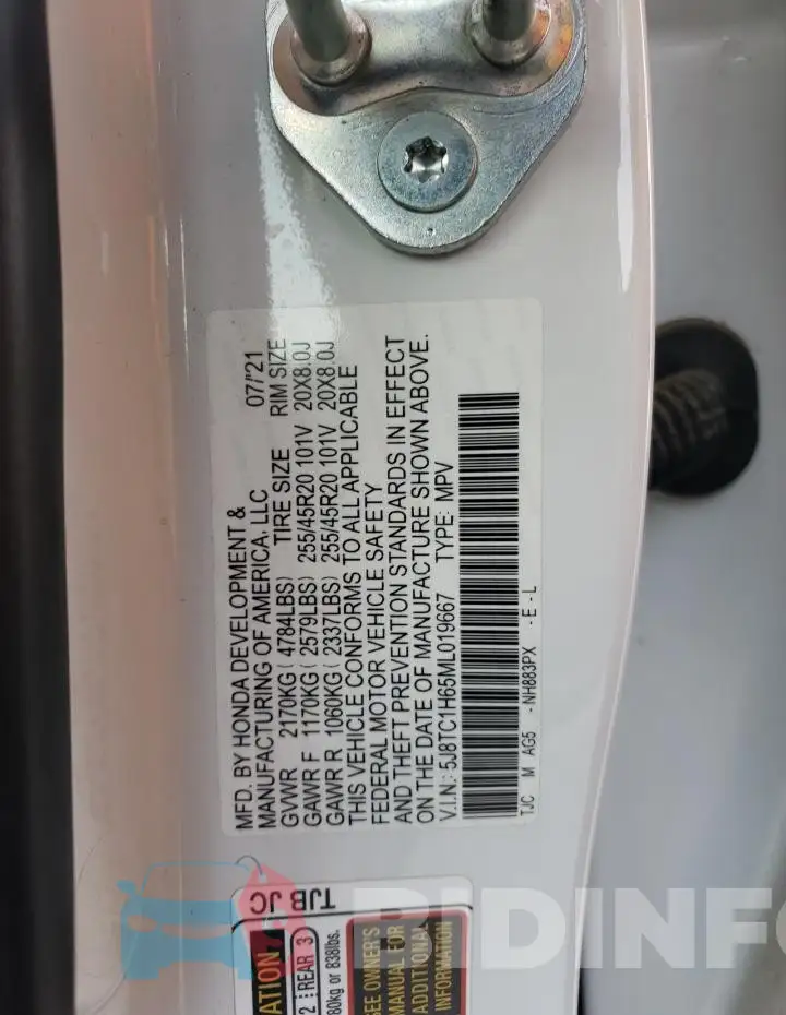 5J8TC1H65ML019667 Photo# 12