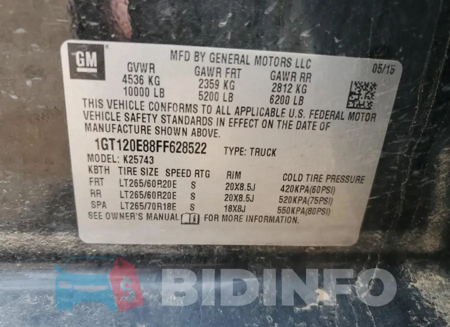 1GT120E88FF628522 Photo# 12