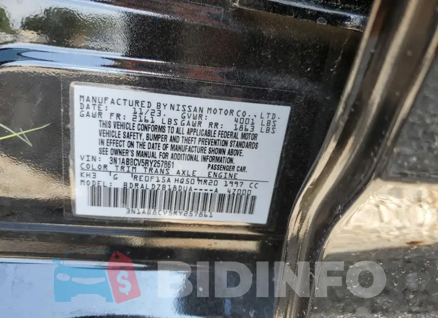 3N1AB8CV5RY257861 Photo# 13