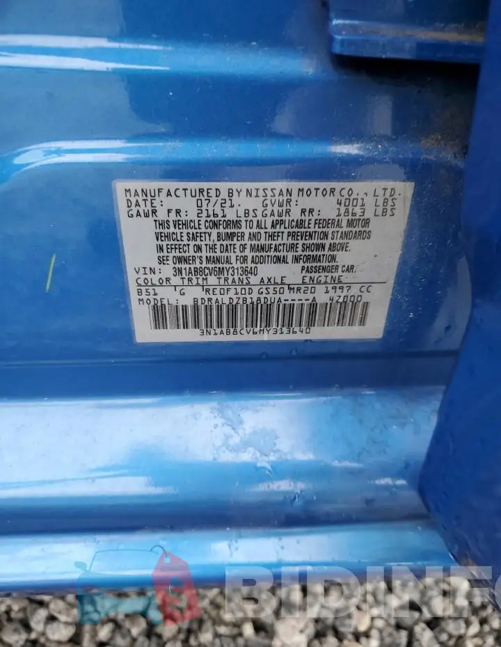 3N1AB8CV6MY313640 Photo# 12