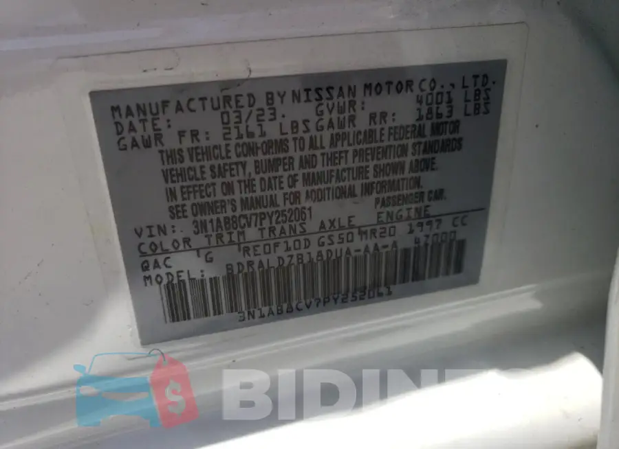 3N1AB8CV7PY252061 Photo# 12