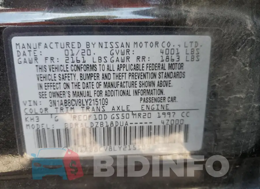 3N1AB8CV8LY215109 Photo# 12