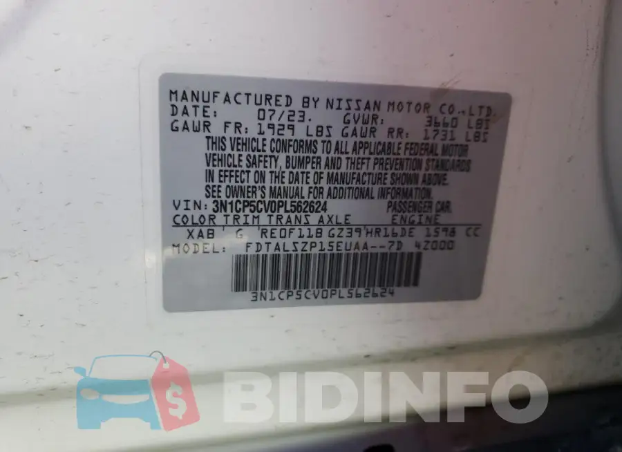 3N1CP5CV0PL562624 Photo# 12