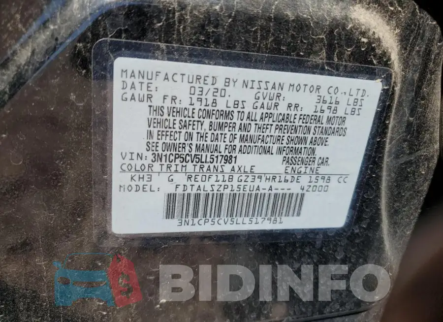 3N1CP5CV5LL517981 Photo# 12