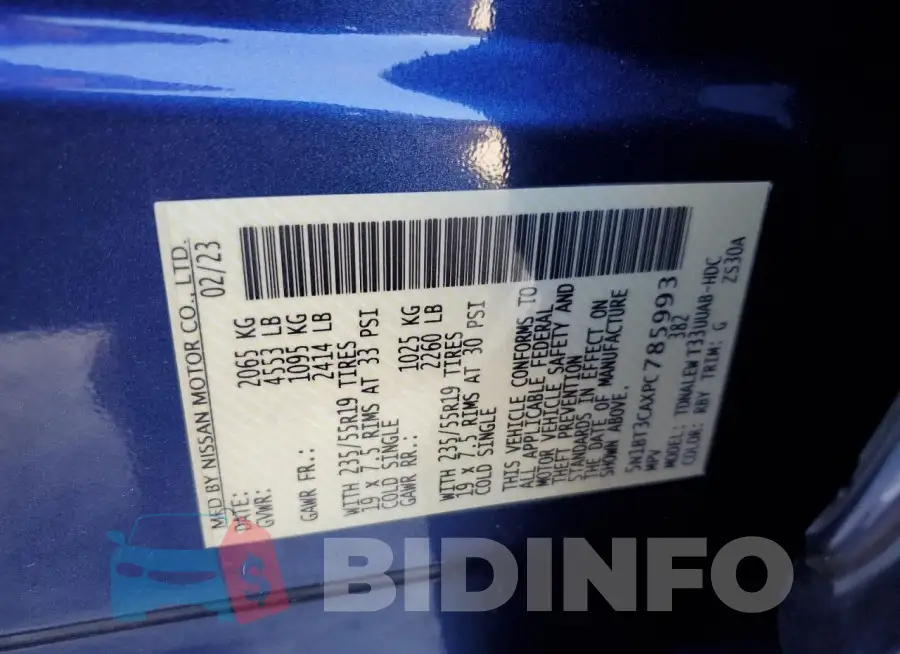 5N1BT3CAXPC785993 Photo# 12