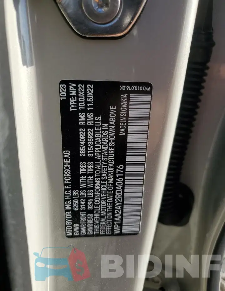 WP1AA2AY2RDA06176 Photo# 12