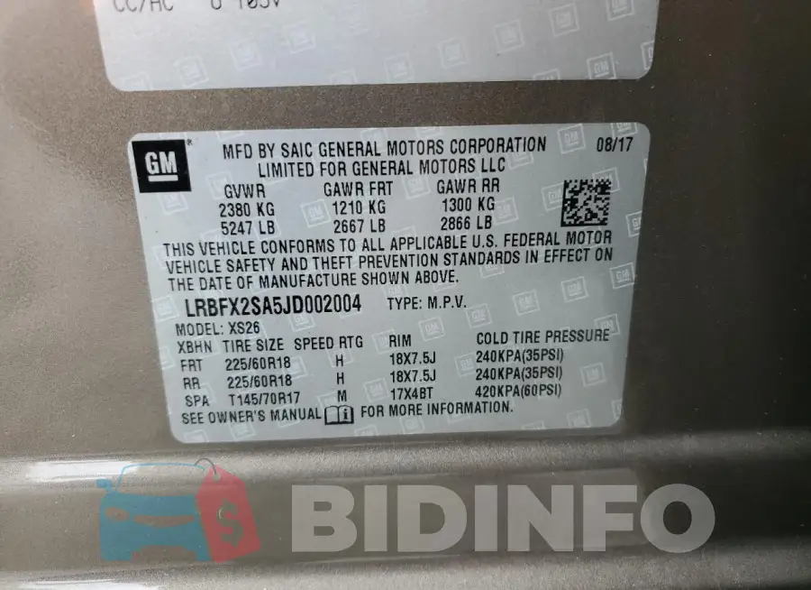 LRBFX2SA5JD002004 Photo# 12
