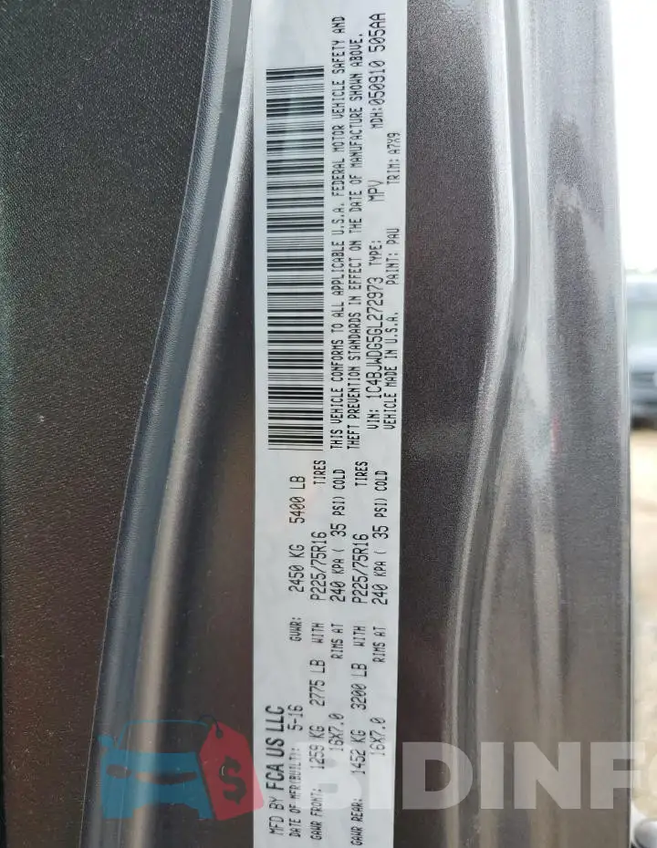 1C4BJWDG5GL272973 Photo# 12