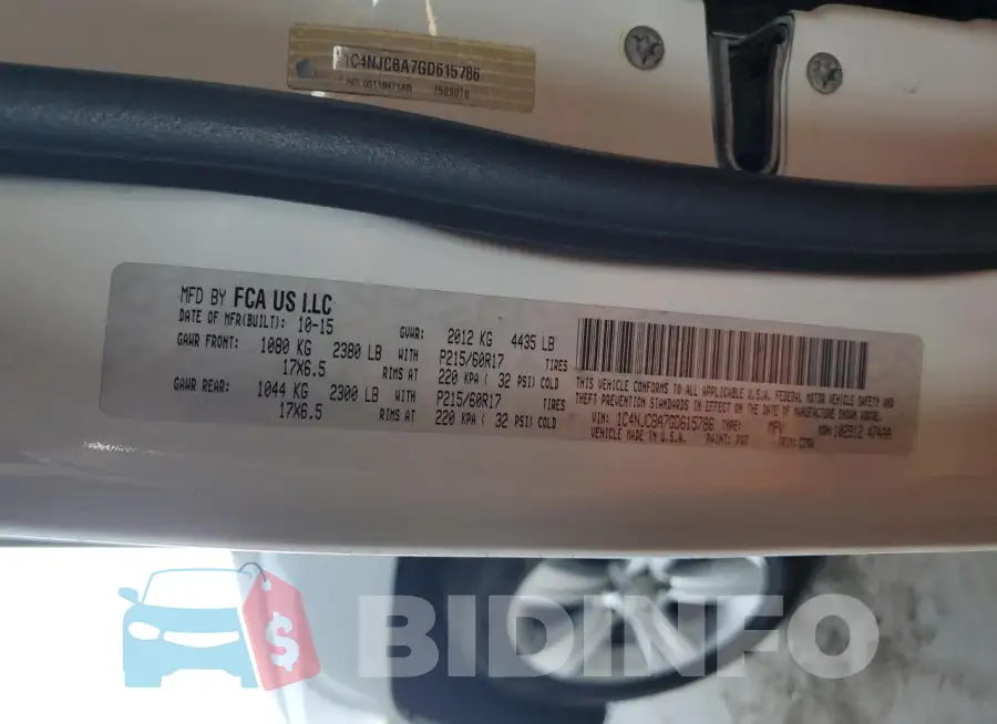 1C4NJCBA7GD615786 Photo# 12