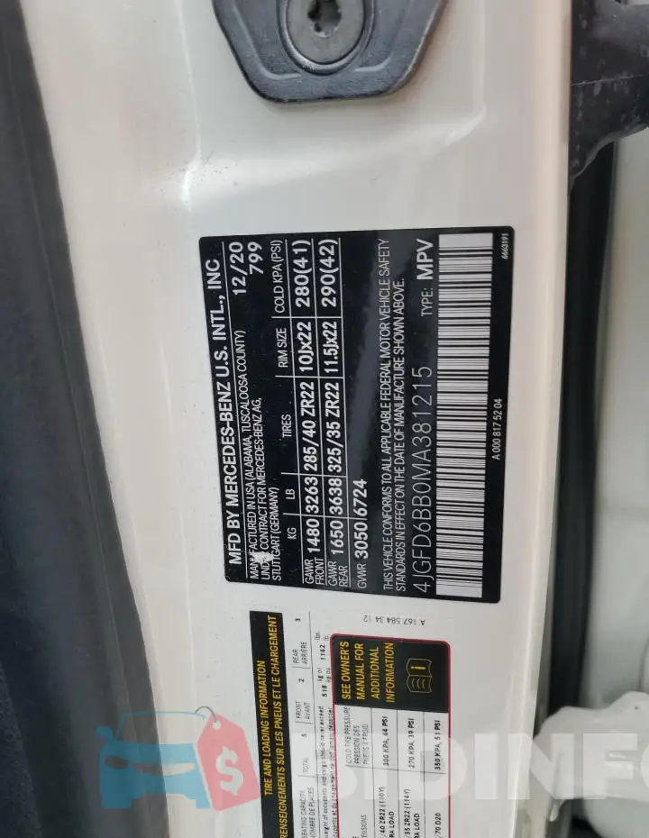 4JGFD6BB0MA381215 Photo# 13