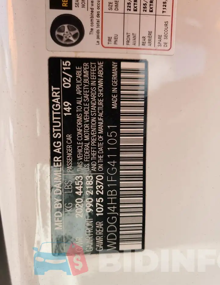 WDDGJ4HB1FG411051 Photo# 13