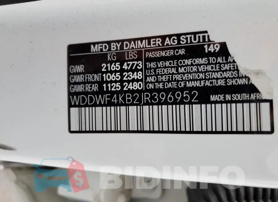 WDDWF4KB2JR396952 Photo# 13
