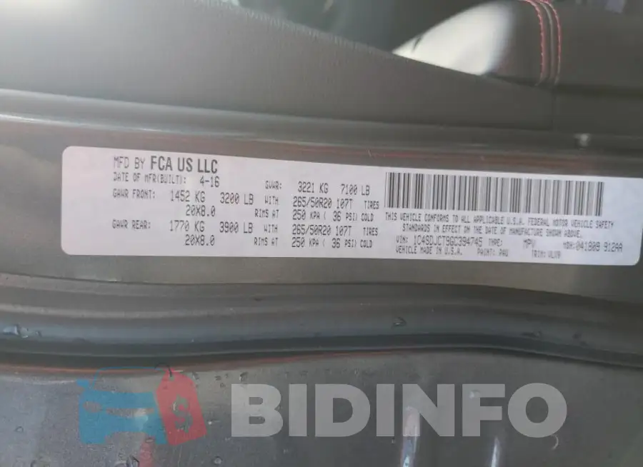 1C4SDJCT9GC394745 Photo# 13