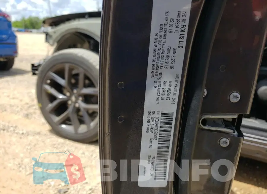 2C3CDXBG3KH726152 Photo# 13