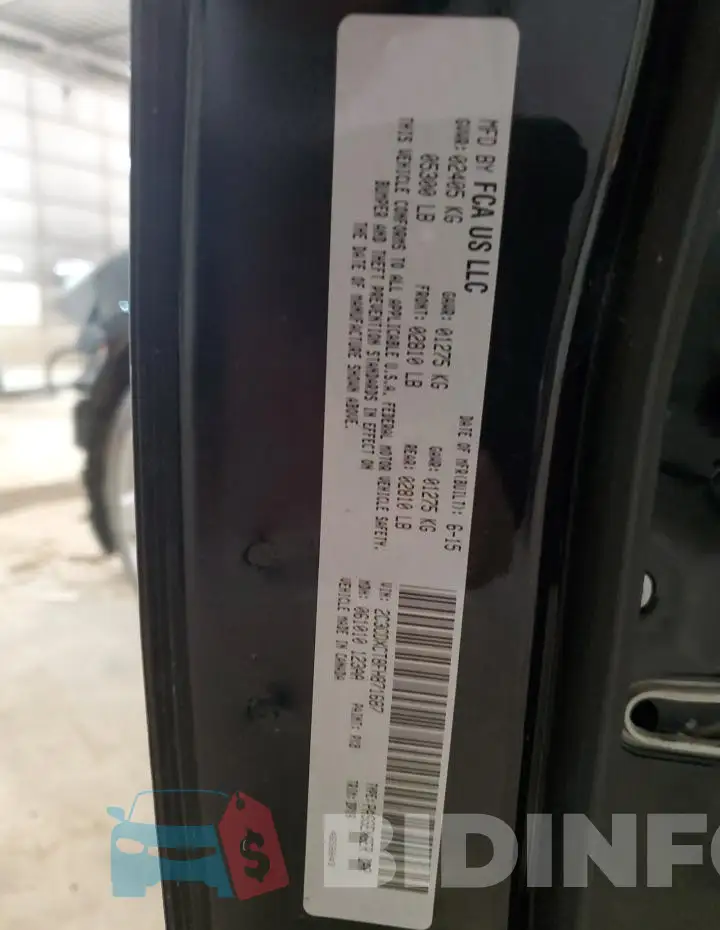 2C3CDXCT8FH871687 Photo# 13