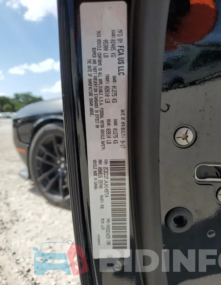 2C3CDZFJ4JH149714 Photo# 13