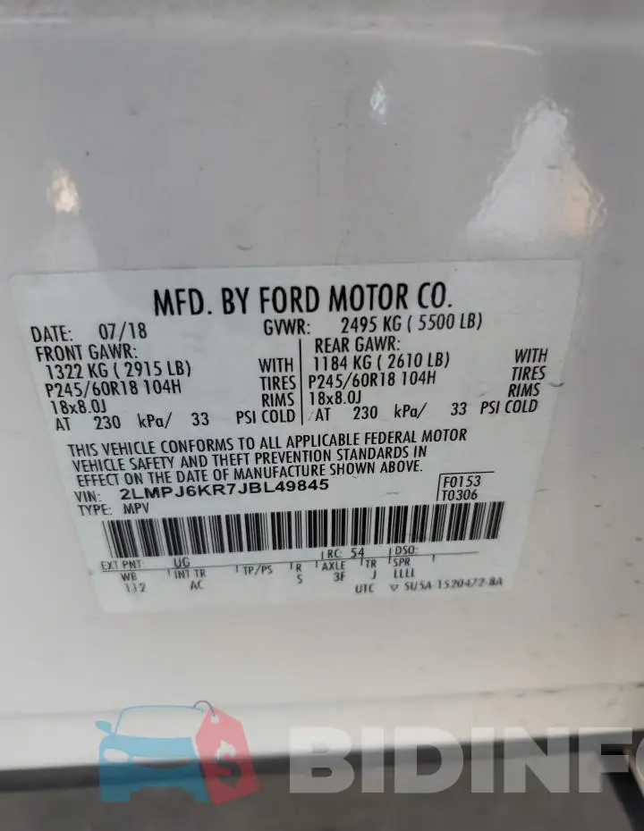 2LMPJ6KR7JBL49845 Photo# 12