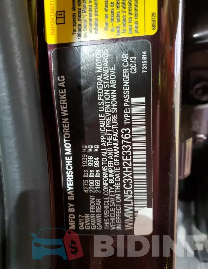 WMWLN5C3XH2E33763 Photo# 12