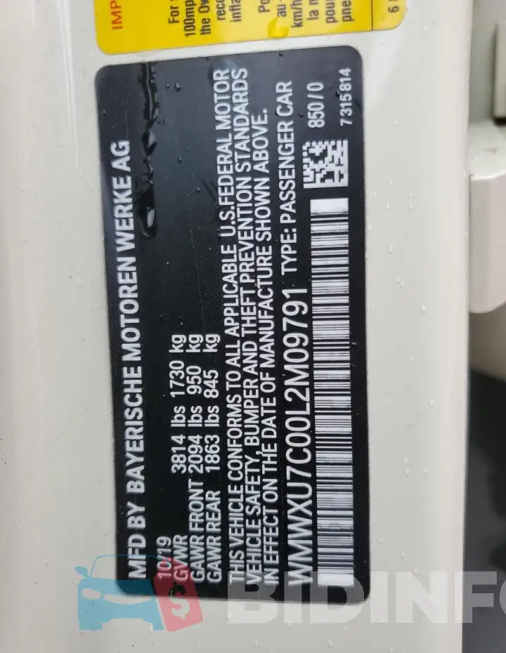 WMWXU7C00L2M09791 Photo# 12