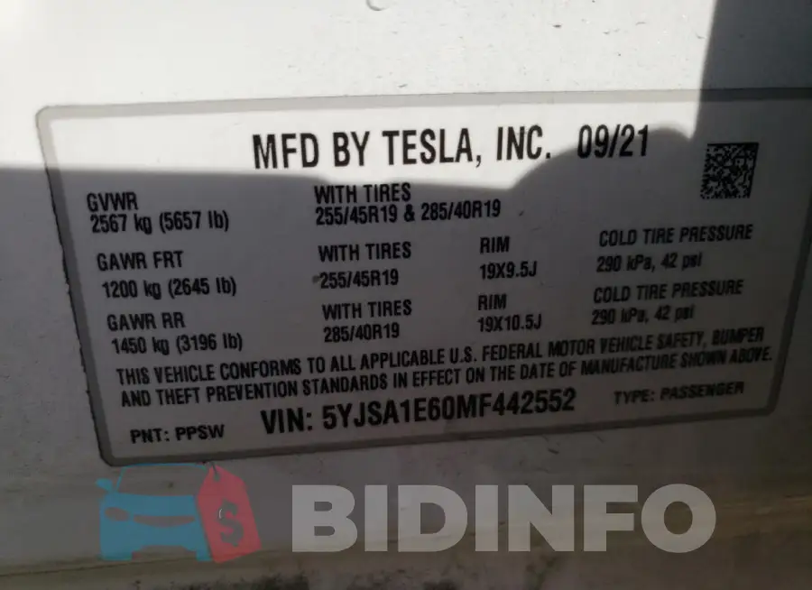 5YJSA1E60MF442552 Photo# 12