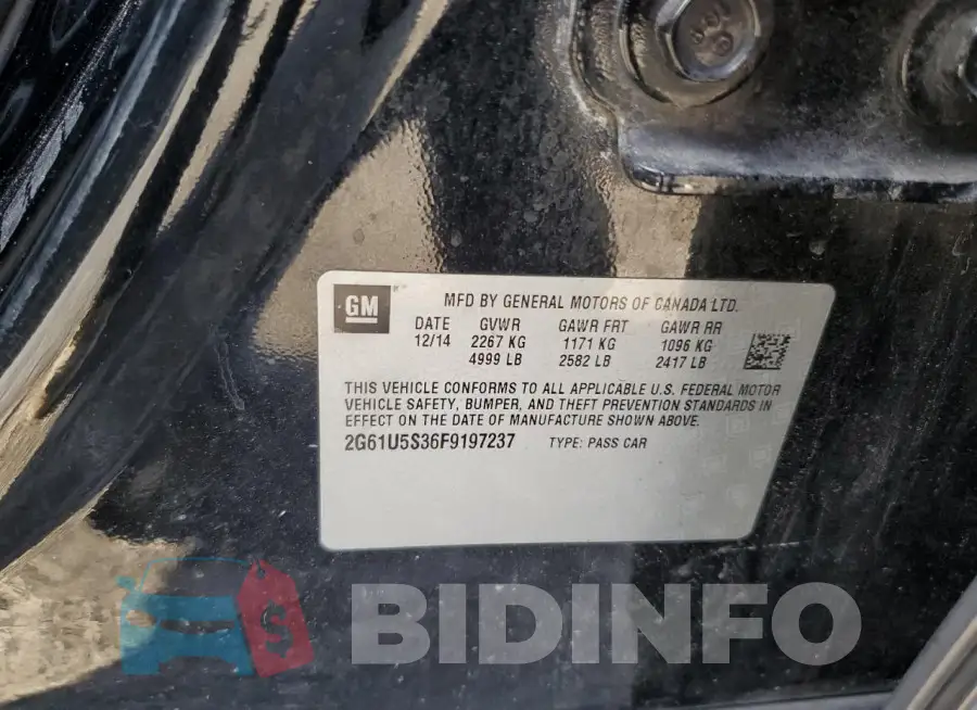 2G61U5S36F9197237 Photo# 12