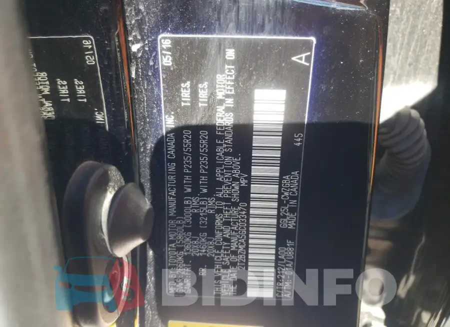 2T2BZMCA5GC033470 Photo# 12