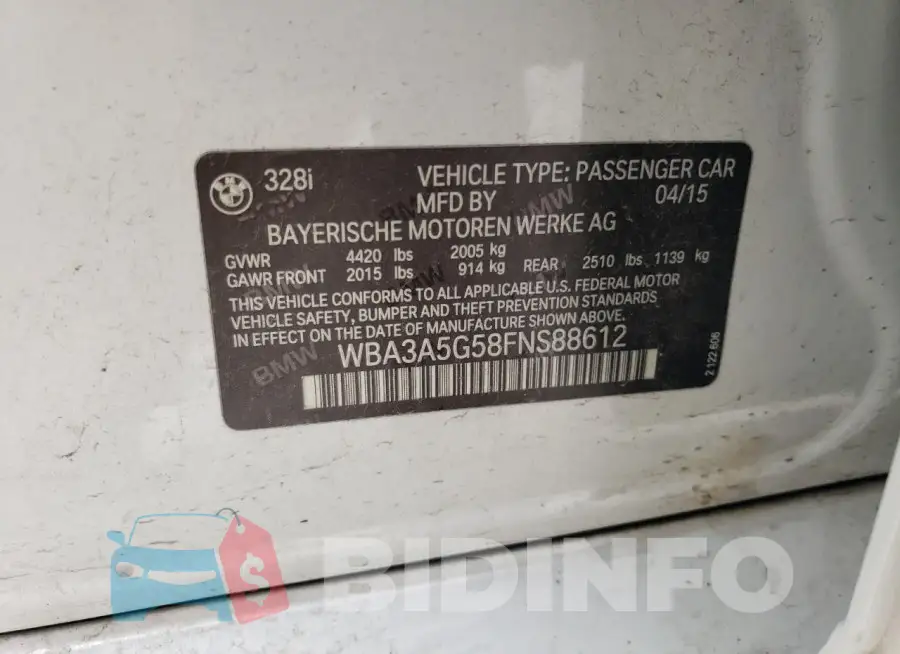 WBA3A5G58FNS88612 Photo# 12