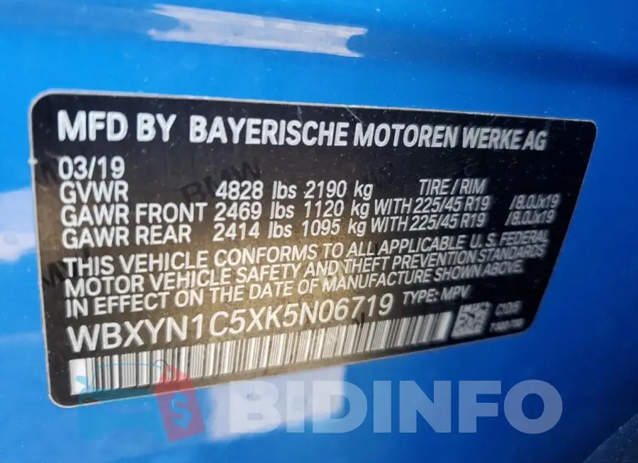 WBXYN1C5XK5N06719 Photo# 13
