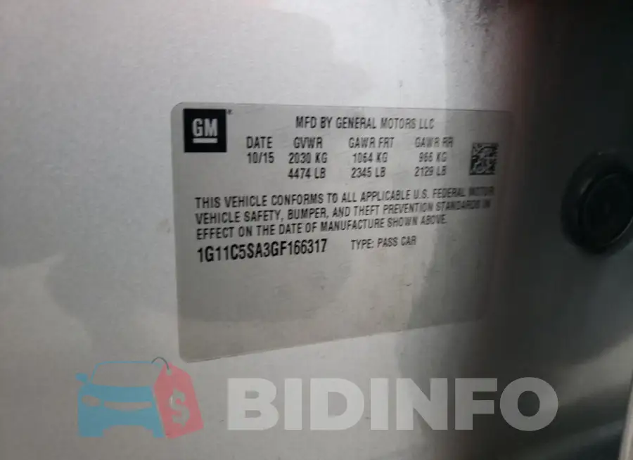 1G11C5SA3GF166317 Photo# 12