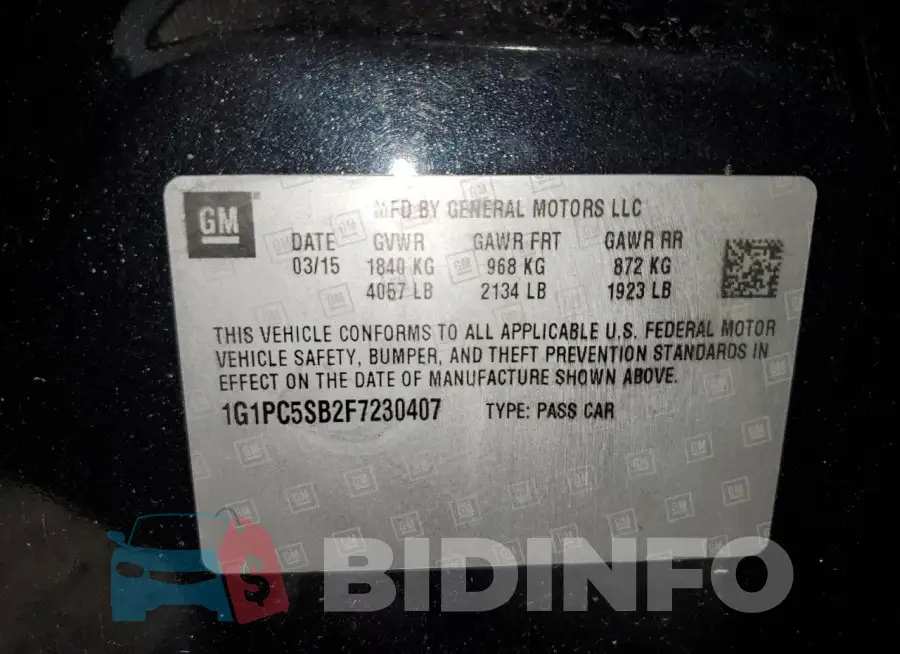 1G1PC5SB2F7230407 Photo# 12