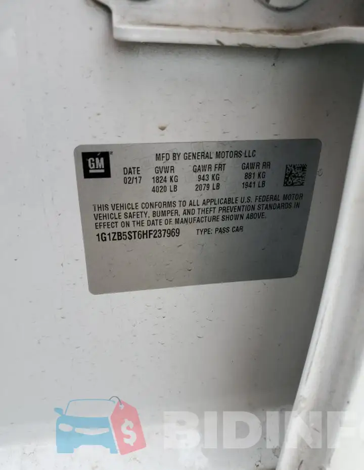 1G1ZB5ST6HF237969 Photo# 12