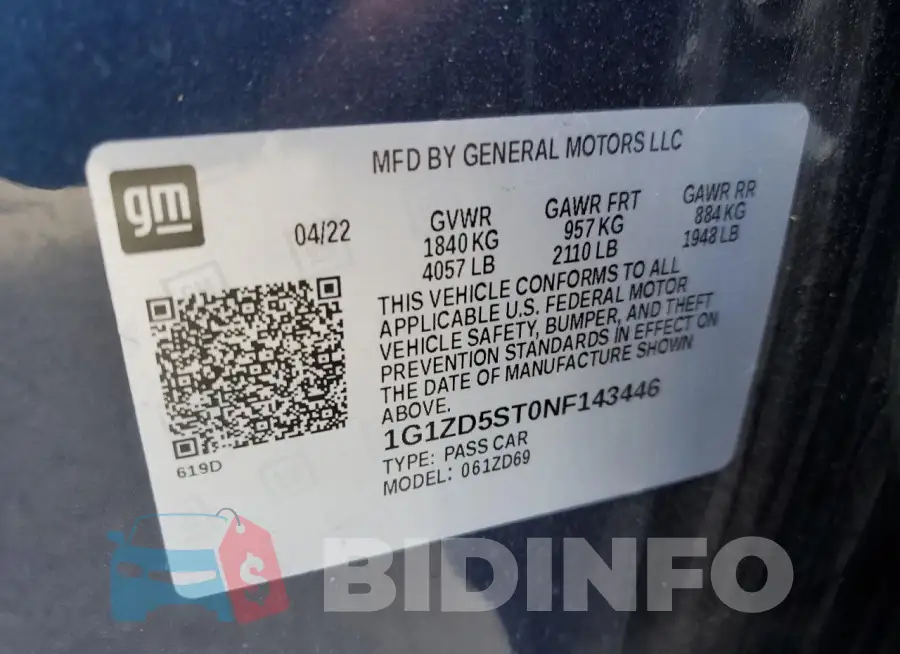 1G1ZD5ST0NF143446 Photo# 12